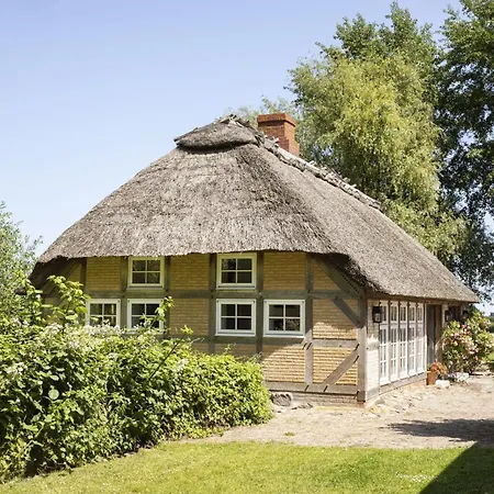 Urgemuetliche Reetdachkate Mit Grossem Kamin Und Sauna בית נופש