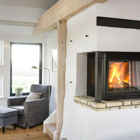 Urgemuetliche Reetdachkate Mit Grossem Kamin Und Sauna 度假居 Pommerby (Gelting)